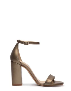 Cheap Sandales en cuir Garbo Bronze Chaussures