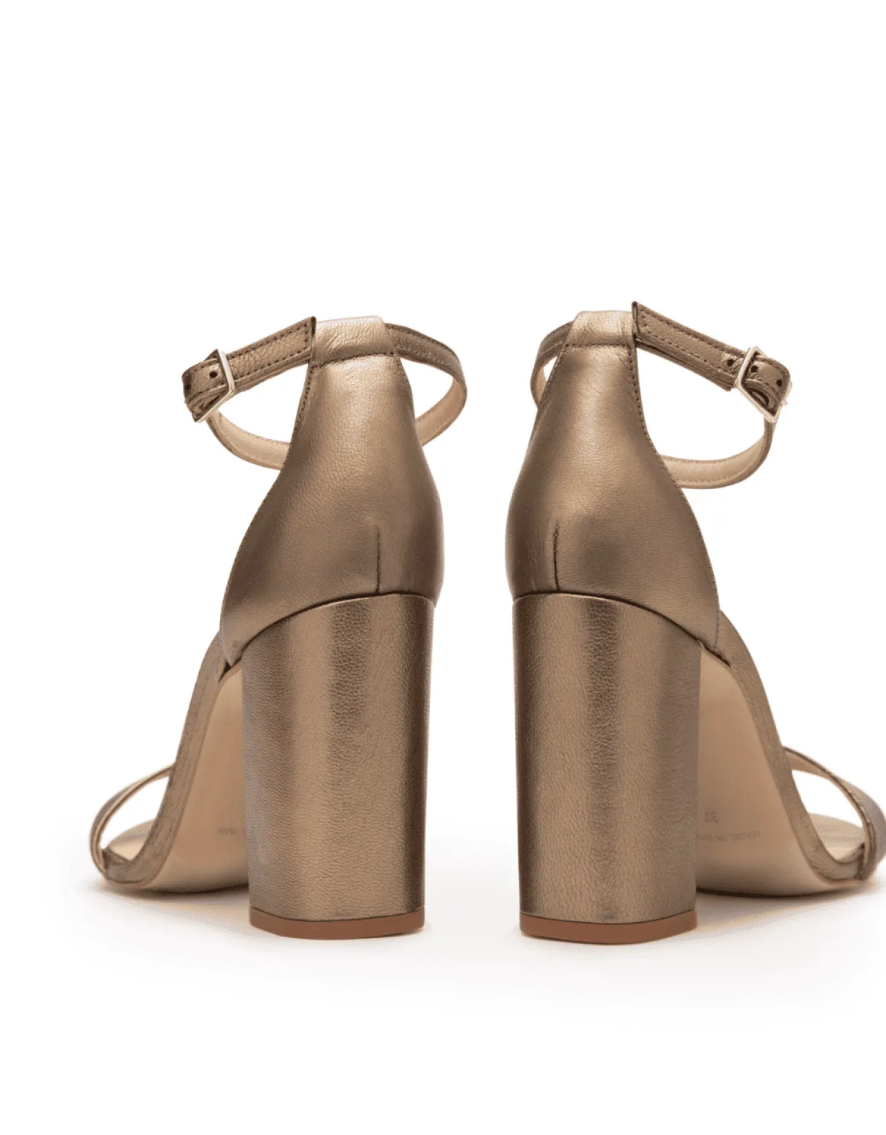 Cheap Sandales en cuir Garbo Bronze Chaussures