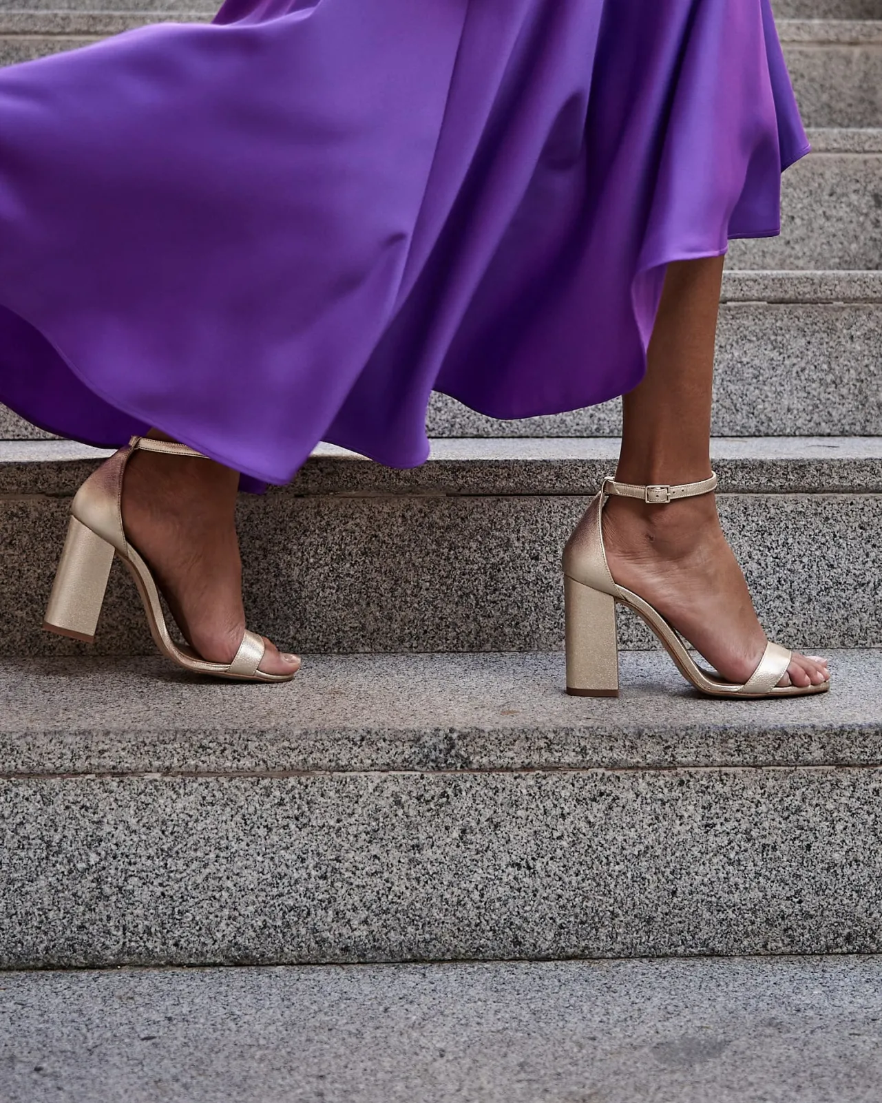 Fashion Sandales en cuir Garbo dorées Chaussures