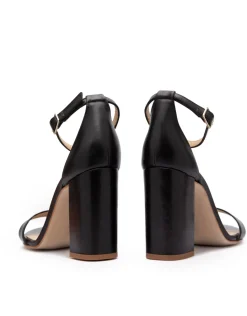 Cheap Sandales en cuir Garbo noir Chaussures