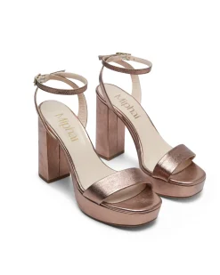 Fashion Sandales en cuir Zahara Bronze Chaussures