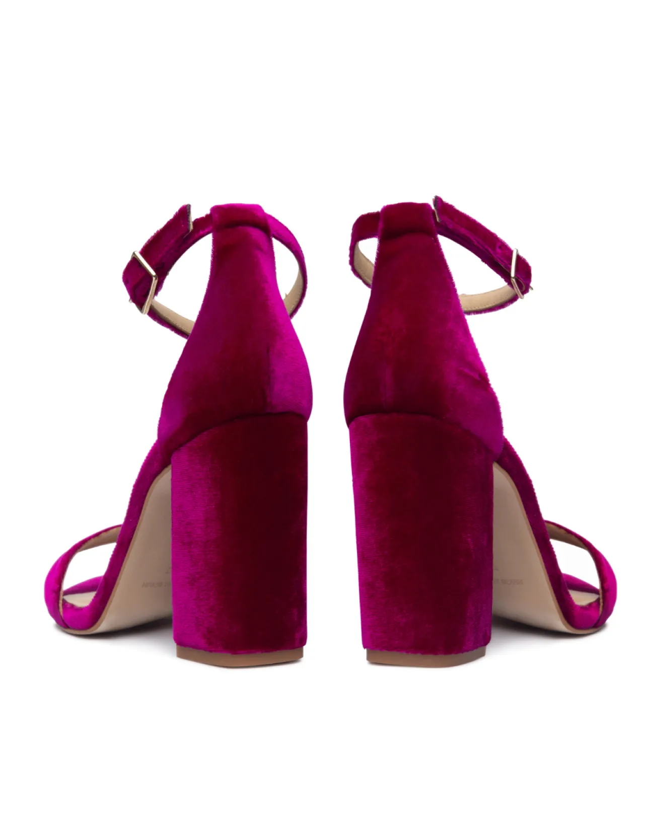 Online Sandales en velours Garbo fuchsia Chaussures