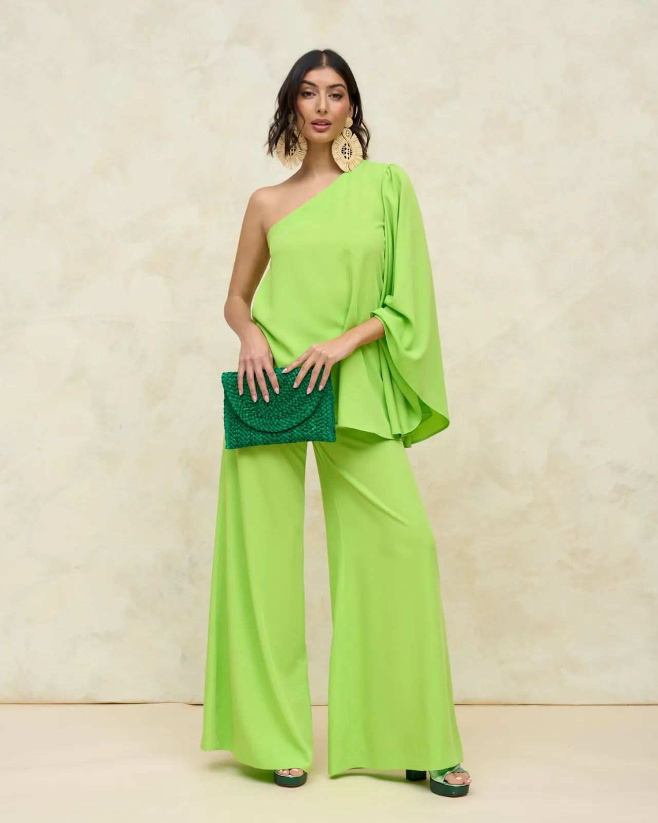 Cheap Sandales Nia en Cuir Verte Chaussures