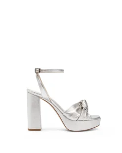 Fashion Sandales Túnez en cuir argenté Chaussures