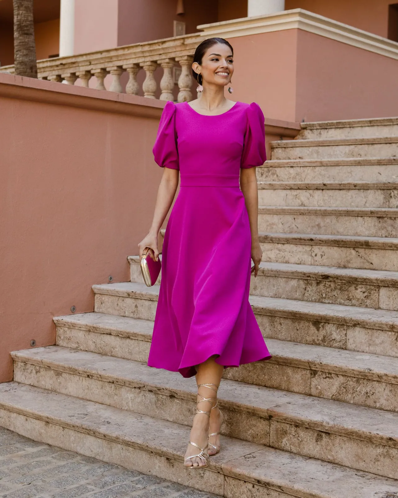 Outlet Soleil Robe magenta Remise Des Diplômes|Communions Ou Baptêmes