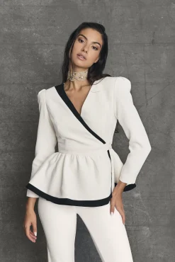 Shop Veste Bristol Blanche Remise Des Diplômes|Communions Ou Baptêmes